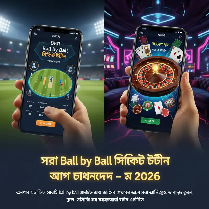 সেরা Ball by Ball ক্রিকেট বেটিং অ্যাপ মে ২০২৬